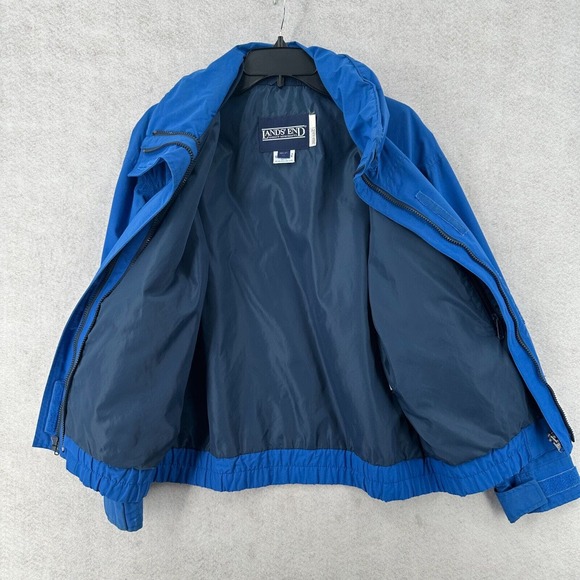 Lands’ End Jacket Womens MEDIUM Blue Full Zip‎ Gore-tex Insulated Squall - Picture 3 of 14